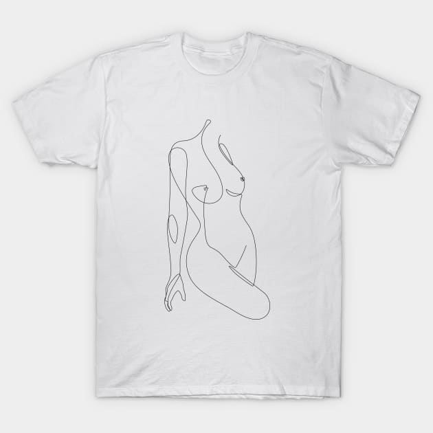 Single Nude T-Shirt by Explicit Design